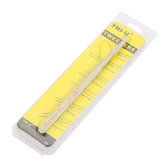 TU-11BB 5.5inch ESD Anti-static Golden Extra Long Straight Tweezers Nipper Clip Hand Tool Stainless Steel TU-11BB 5.5inch ESD Anti-static Golden Extra Long Straight Tweezers Nipper Clip Hand Tool Stainless Steel