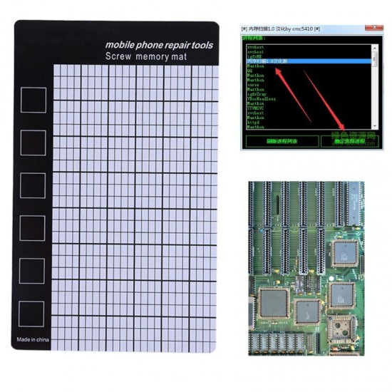 Universal 145x90mm Magnetic Screw Mat Phone Phone Screws Storage Mat Memory Chart Working Pad Mobile Phone Tablets Repair Tools