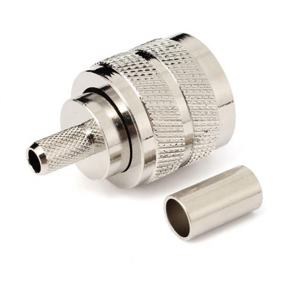 10pcs UHF Male Connector Pl259 Plug Crimp RG58 RG142 LMR195 Cable Connector Adapter 10pcs UHF Male Connector Pl259 Plug Crimp RG58 RG142 LMR195 Cable Connector Adapter
