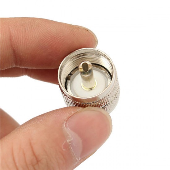 10pcs UHF Male Connector Pl259 Plug Crimp RG58 RG142 LMR195 Cable Connector Adapter 10pcs UHF Male Connector Pl259 Plug Crimp RG58 RG142 LMR195 Cable Connector Adapter