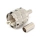 UHF Male Connector Pl259 Plug Crimp RG58 RG142 LMR195 Cable Straight Connector Adapter