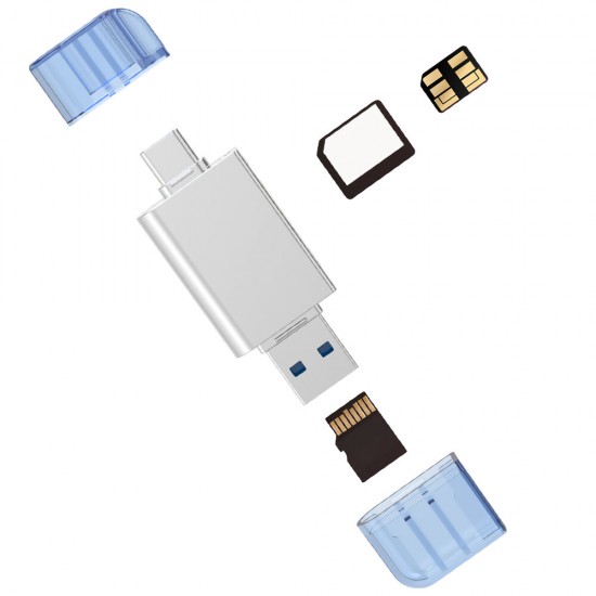 2-in-1 Zinc Alloy USB Type-C TF/NM Card Reader Dual Use USB Hub Nano Memory Card Reader USB3.0 Adapter for Mate 20 Pro P30 2-in-1 Zinc Alloy USB Type-C TF/NM Card Reader Dual Use USB Hub Nano Memory Card Reader USB3.0 Adapter for Mate 20 Pro P30