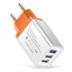 5V 2A 3 USB Travel Charger Power Adapter For Smartphone Tablet PC