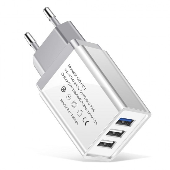 5V 2A 3 USB Travel Charger Power Adapter For Smartphone Tablet PC 5V 2A 3 USB Travel Charger Power Adapter For Smartphone Tablet PC