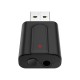 2 in 1 bluetooth 5.0 Adapter USB To 3.5mm Audio HiFi Sound Transmit Receiver for Computer Headphone Speaker
