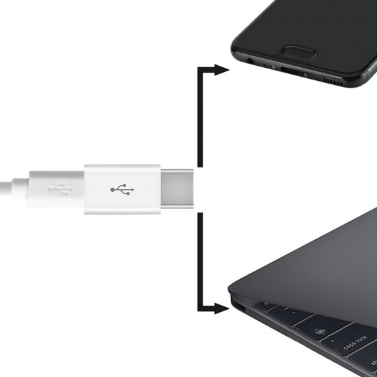 Micro USB to Type C USB3.0 Adapter Connector For HUAWEI P30 S10 S10+