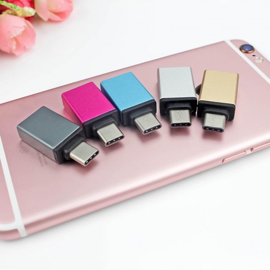 Type C to USB OTG Adapter For MI9 Elephone U2 P11 3D GOME U9 Laptop Tablet