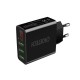 C0027 3 USB Port Fast Charger Power Adapter with Digital Display for Smartphone Tablet