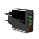 C0027 3 USB Port Fast Charger Power Adapter with Digital Display for Smartphone Tablet