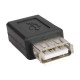 USB 2.0 Type A to Micro 5pin B Female Converter Adapter Connector USB 2.0 Type A to Micro 5pin B Female Converter Adapter Connector