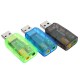 USB2.0 5.1 Channel External Audio Sound Card Mic Record Speaker Audio Adapter Headphone Jack