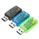 USB2.0 5.1 Channel External Audio Sound Card Mic Record Speaker Audio Adapter Headphone Jack