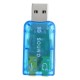 USB2.0 5.1 Channel External Audio Sound Card Mic Record Speaker Audio Adapter Headphone Jack