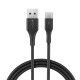 [10 Pack] BW-TC14 3A USB Type-C Cable Fast Charging Data Sync Transfer Cord Line 3ft/0.9m Black For Samsung Galaxy Note 20 Huawei P40 Mi10 OnePlus 8