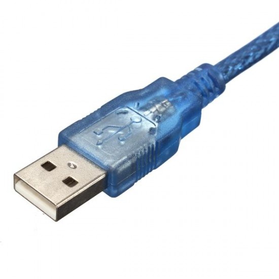 10pcs 30CM Blue Male USB 2.0A To Mini Male USB B Cable For