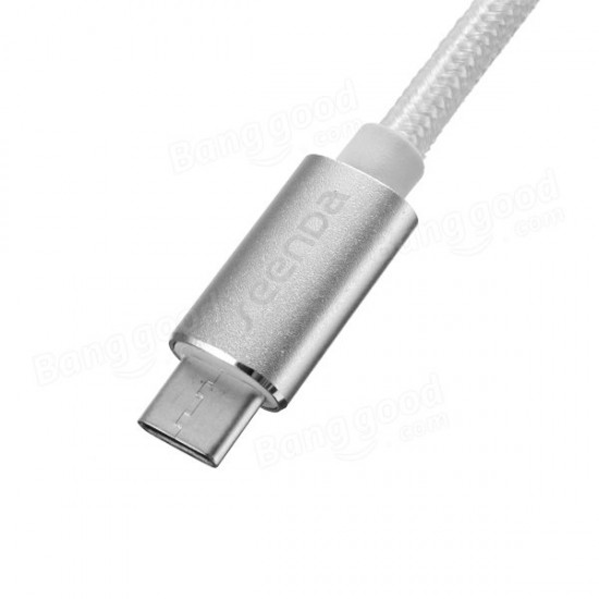 1M Typc-C to USB-A Charging Braided Cable for Tablet Cell Phone