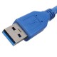 1m USB 3.0 Type A Male to Micro B Male Extension Cable Cord Adapter