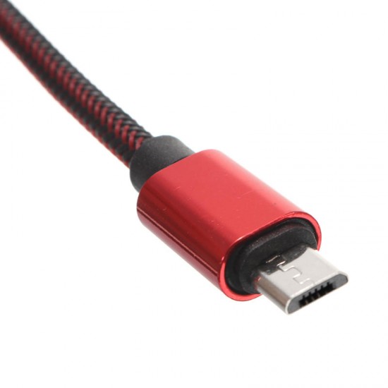 2.1A Nylon Braided Micro USB Fast Charging Data Cable 3.33ft/1m For Samsung S7 Letv Not