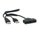 22Pins SATA to USB2.0 Cable for 2.5-inch SATA HHD Hard Drive SSD Solid State Drive USB 2.0 to SATA Adapter Cable