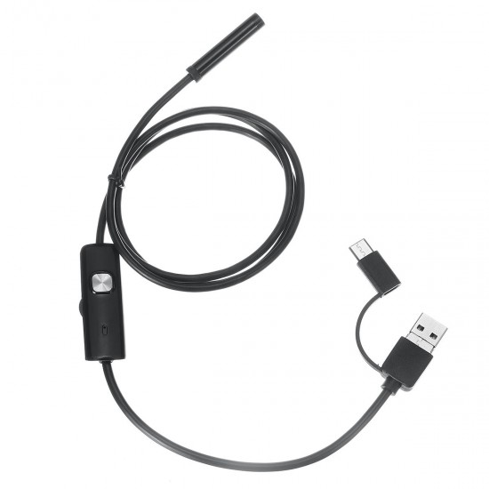 3 In 1 USB Borescope 7mm 6 LED Waterproof Borescope Camera Soft Cable For Laptop Android PC 3 In 1 USB Borescope 7mm 6 LED Waterproof Borescope Camera Soft Cable For Laptop Android PC