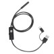 3 In 1 USB Borescope 7mm 6 LED Waterproof Borescope Camera Soft Cable For Laptop Android PC 3 In 1 USB Borescope 7mm 6 LED Waterproof Borescope Camera Soft Cable For Laptop Android PC