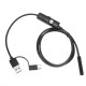3 In 1 USB Borescope 7mm 6 LED Waterproof Borescope Camera Soft Cable For Laptop Android PC 3 In 1 USB Borescope 7mm 6 LED Waterproof Borescope Camera Soft Cable For Laptop Android PC