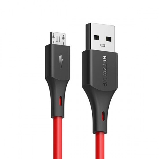 [3 Pack] BW-MC14 Micro USB Charging Data Cable 6ft/1.8m For ZenFone Max Pro-Red