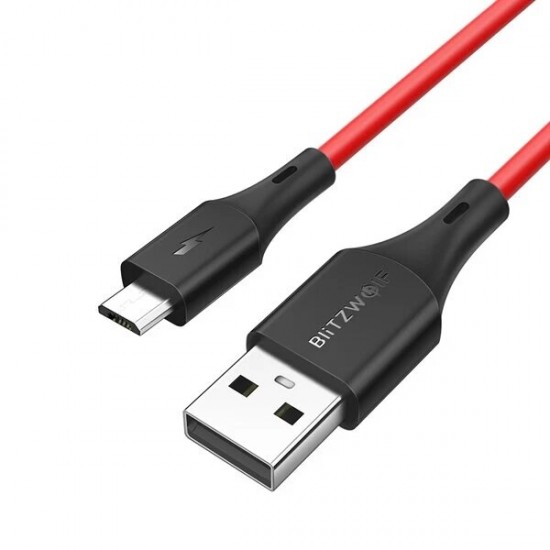 [3 Pack] BW-MC14 Micro USB Charging Data Cable 6ft/1.8m For ZenFone Max Pro-Red