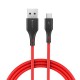 [3 Pack] BW-MC14 Micro USB Charging Data Cable 6ft/1.8m For ZenFone Max Pro-Red