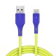 [3 Pack] BW-TC14 3A USB Type-C Cable Fast Charging Data Sync Transfer Cord Line 3ft/0.9m For Samsung Galaxy Note 20 Huawei P40 Mi10 OnePlus 8 blue