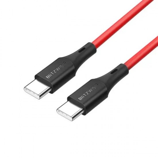 [3 Pack] BW-TC17 3A USB PD Type-C to Type-C Charging Data Cable 3ft/0.9m For iPad Pro Macbook Pocophone F1 - Red