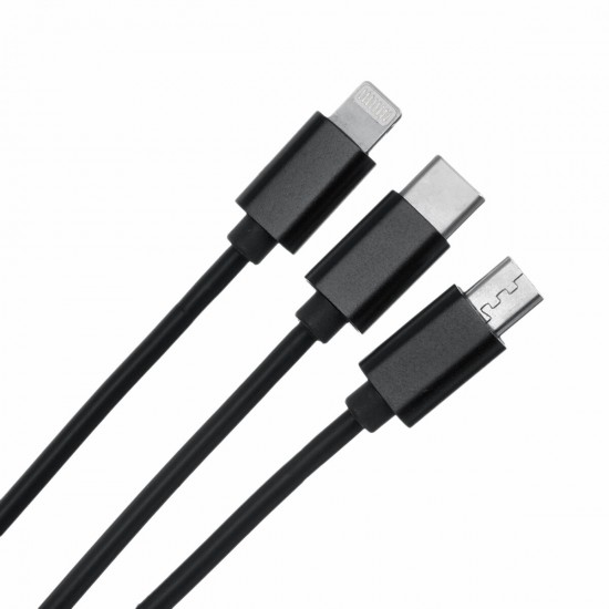 3 in 1 USB Charging Cable Cord Data Cable Multi Retractable Micro USB Type C Lightning for Apple Android Type C Mobile Phone 3 in 1 USB Charging Cable Cord Data Cable Multi Retractable Micro USB Type C Lightning for Apple Android Type C Mobile Phone