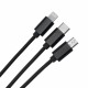 3 in 1 USB Charging Cable Cord Data Cable Multi Retractable Micro USB Type C Lightning for Apple Android Type C Mobile Phone 3 in 1 USB Charging Cable Cord Data Cable Multi Retractable Micro USB Type C Lightning for Apple Android Type C Mobile Phone