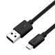 3 x BW-CB7 2.4A 3ft/0.9m Micro USB Charging Data Cable With Magic Tape Strap