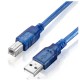 30CM Blue USB 2.0 Type A Male to Type B Male Power Data Transmission Cable For UNO R3 MEGA 2560