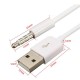 3.5mm AUX Audio Plug Jack to USB 2.0 Male Charge Cable Adapter for Ipod Car MP3