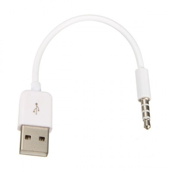 3.5mm AUX Audio Plug Jack to USB 2.0 Male Charge Cable Adapter for Ipod Car MP3