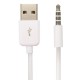 3.5mm AUX Audio Plug Jack to USB 2.0 Male Charge Cable Adapter for Ipod Car MP3