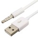 3.5mm AUX Audio Plug Jack to USB 2.0 Male Charge Cable Adapter for Ipod Car MP3