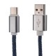 3Pcs Denim 2A USB Type-C 1m/3.28ft Charging Data Cable For Samsung