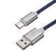 3Pcs Denim 2A USB Type-C 1m/3.28ft Charging Data Cable For Samsung