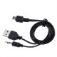 50cm 3.5mm Audio Jack USB to Mini USB Cable for Speakers Mp3 MP4 Player Audio Cable