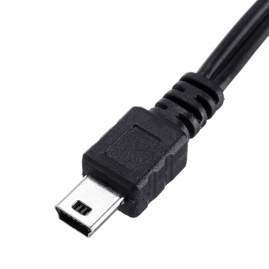 50cm 3.5mm Audio Jack USB to Mini USB Cable for Speakers Mp3 MP4 Player Audio Cable