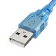 5FT 1.5m Clear Blue USB 2.0 Extension Male to Female Connector Cable 5FT 1.5m Clear Blue USB 2.0 Extension Male to Female Connector Cable