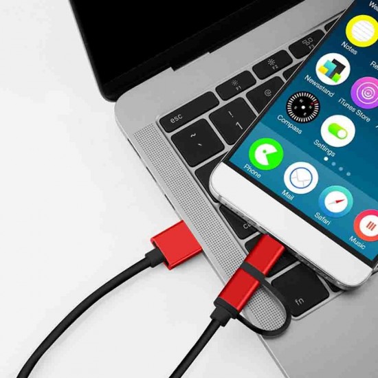 2.1A Micro USB Type-C 2in1 Fast Charging Aluminum Alloy Braided Wire Data Cable For HUAWEI P30 Oneplus 7 XIAOMI MI9 S10 S10+ 2.1A Micro USB Type-C 2in1 Fast Charging Aluminum Alloy Braided Wire Data Cable For HUAWEI P30 Oneplus 7 XIAOMI MI9 S10 S10+