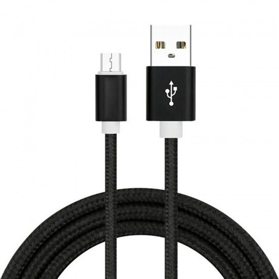 2.1A Micro USB Type C Nylon Braided Wire Fast Charging Data Cable For Mi8 Mi9 HUAWEI P20 Mate 20 S9 S10 Note