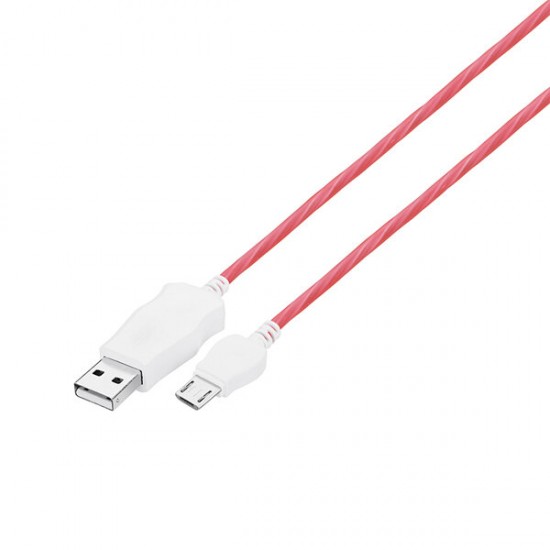 2.4A Flowing Light Micro USB Fast Charging Data Cable 1M For Smart Phone Tablet