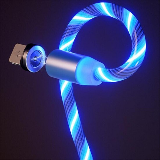 2.4A Micro USB Type C LED Light Magnetic Fast Charging Data Cable For Huawei P30 Pro Mate 30 9 Pro 7A 6Pro Y4800