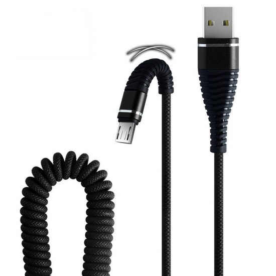 2.4A Spring Micro USB Type C Fast Charging Data Cable For Huawei P30 Pro Mate 30 5G 9Pro K20 Pro K30 S10+ Note 10 5G 2.4A Spring Micro USB Type C Fast Charging Data Cable For Huawei P30 Pro Mate 30 5G 9Pro K20 Pro K30 S10+ Note 10 5G