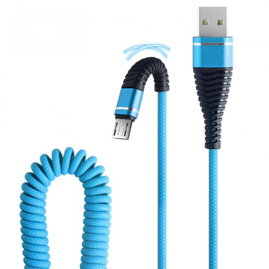 2.4A Spring Micro USB Type C Fast Charging Data Cable For Huawei P30 Pro Mate 30 5G 9Pro K20 Pro K30 S10+ Note 10 5G 2.4A Spring Micro USB Type C Fast Charging Data Cable For Huawei P30 Pro Mate 30 5G 9Pro K20 Pro K30 S10+ Note 10 5G